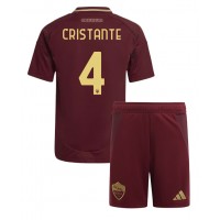 AS Roma Bryan Cristante #4 Koti Peliasu Lasten 2024-25 Lyhythihainen (+ Lyhyet housut)